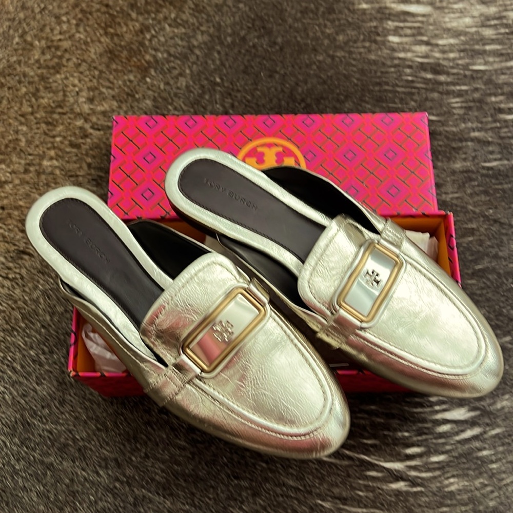 Tory Burch Metallic Gold Myles